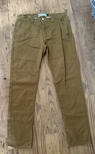 Topman Skinny Chinos Mens Waist 36 leg 31 tan vgc - Picture 1 of 4