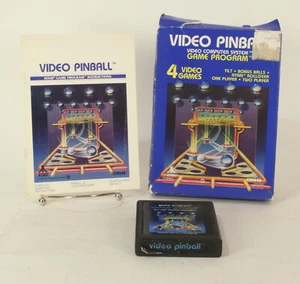Vintage Boxed Atari 2600 game Video Pinball Tested & Working  - Picture 1 of 2