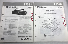 Sony CFD-W888 CD Radio Cassette Recorder Manual