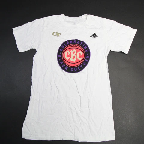 Georgia Tech Yellow Jackets adidas Go-To tee Short Sleeve Shirt Men's Used Cover