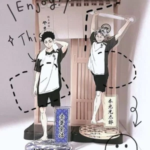 ¡¡Haikyuu!! Figura Acrílico Regalo Akaashi Keiji Kotaro Bokuto Stand Establecer Marca- - Imagen 1 de 3