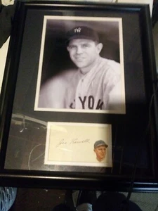 Joe sewell framed autograph and photo - Picture 1 of 4