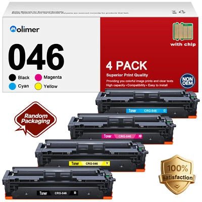 Cartucho de tóner 4x 046 para Canon imageCLASS MF731cdw MF735cdw MF733cdw LBP654Cdw Foto 1 de 4