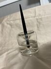 Parker “21” Desk Set- Unusual Glass Base (Ashtray?) - Fountain Pen with Adapter