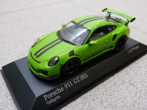 Porsche 911 991 GT3 Rs 2014 Giallo-Verde MINICHAMPS Modellino Auto 1:43 - Foto 1 di 5