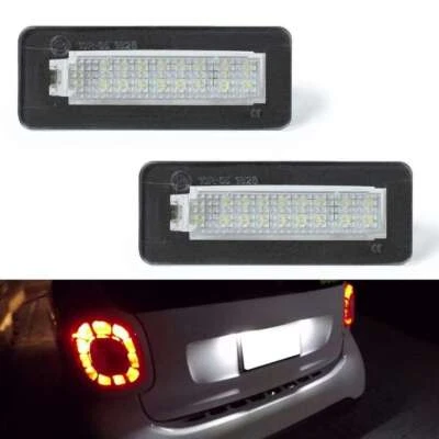 Iluminación de matrícula LED adecuada para Smart Fortwo Coupe C451|Cabrio A451|07-15 - Imagen 1 de 4