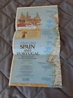 National Geographic oryginalny październik 1984 Mapa podróżnika Hiszpania i Portugalia
