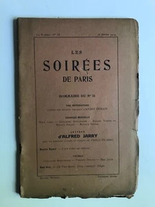 Les Soirées de Paris N°21 André DERAIN Alfred Jarry Max Jacob Apollinaire 1913 - Picture 1 of 6