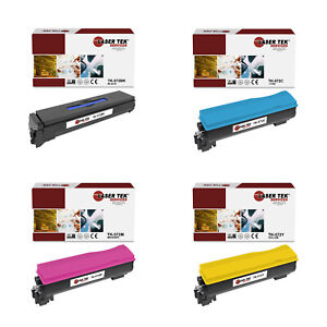 4Pk LTS TK572 B C M Y Compatible for Kyocera FS-C5400DN Toner Cartridge