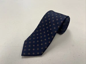 Michael Kors Men's Navy Blue & Brown Geometric Silk Neck Tie $108 - Picture 1 of 10