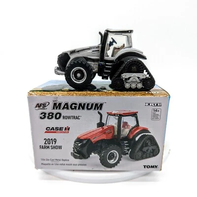 1/64 Case IH 380 Magnum Row Trac Tractor, 2019 Farm Show, Silver Chaser - Image 1 of 4