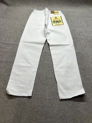 Jeans Patinador De Pierna Recta Solo Semore Blancos De Colección 30x30 Hechos en EE. UU. Foto 1 de 4