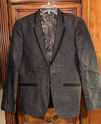 Blazer masculino da English Laundry tamanho P, preto, exclusivo - Imagem 1 de 4