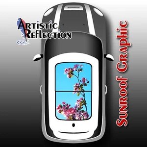 Pink Blossoms - Sunroof Graphic for MINI Cooper R50, R53, R56, R55, R60, F56 - Picture 1 of 2