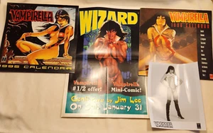 Lot Vampirella 1995 & 1996 Wall Calendars -Hughes, Frazetta + Extra poster more - Picture 1 of 16