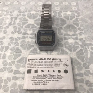 Casio Watch A168 1572 Digital Unisex Watch Working With Manual Light DOESNT Work - Picture 1 of 8