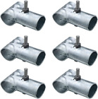 1-3/8  X 1-3/8  End Rail T Clamp, Chain Link Fence T Clamp, Galvanized Steel