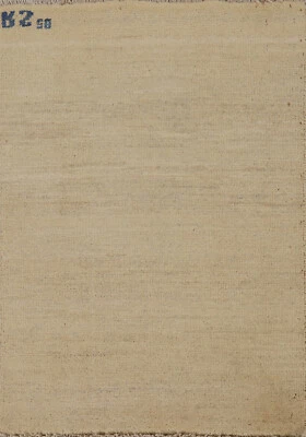 Durable Contemporary Gabbeh Solid Design Wool Rug - Made to Last! 2x3 ft - Image 1 of 4