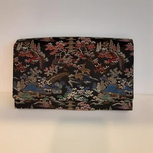 Bolso de Colección M. Yamamoto Co Kiota Japón Ciervo Bordado en Jardín - Imagen 1 de 8