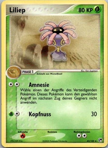 Pokemon Liliep 42/100 EX Sandsturm Deutsch - Bild 1 von 2