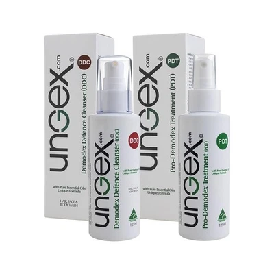 Kit Premium Limpiador y Tratamiento Acné Rosácea Ungex Demodex A2-i $279 Foto 1 de 4
