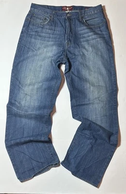Lucky Brand 181 Jeans Mens 38x34 Relaxed Straight Too Tough To Die Y2K Clover - Image 1 of 4