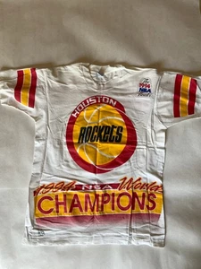 Vintage Houston Rockets 1995 NBA Finals Double-Side T-Shirt Football Style - Bild 1 von 6