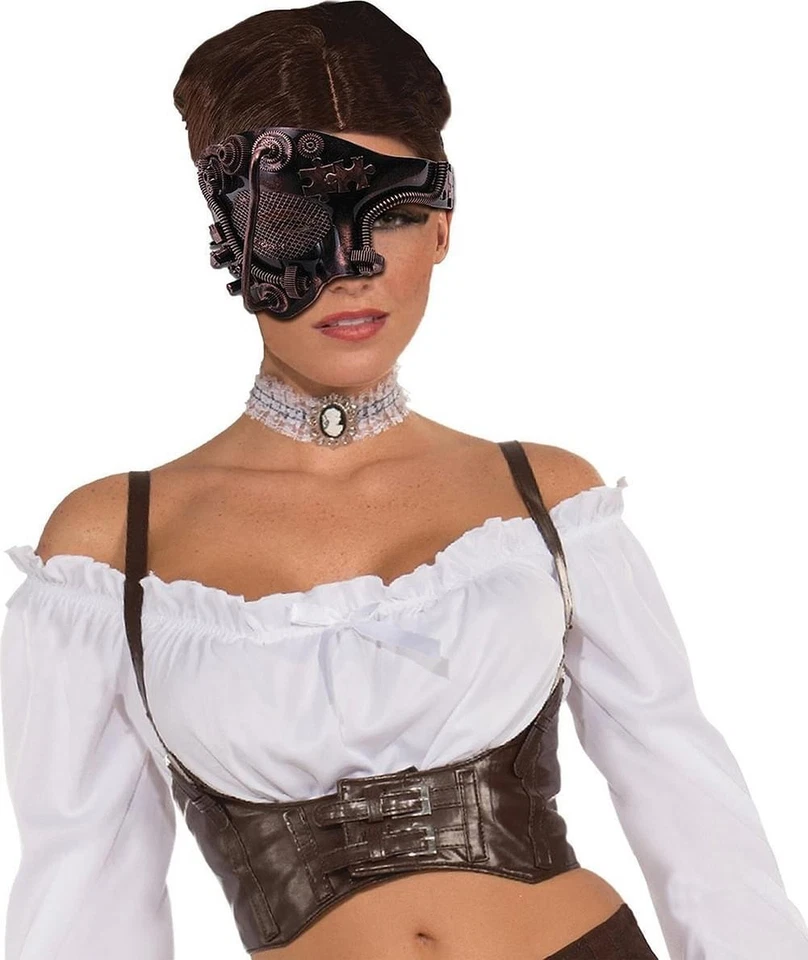 Disfraz Steampunk Máscara Bronce Un Ojo Adulto Foto 1 de 1