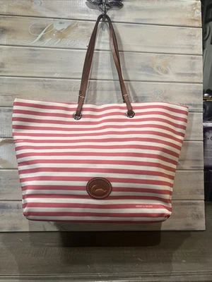 Bolso de Mano Dooney & Bourke Mujer Rosa y Blanco a Rayas Foto 1 de 4