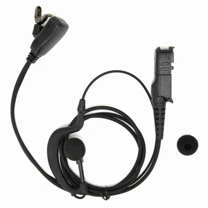 Walkietalkie-Kopfhörer In G-Form Und Ohrhörer Und Mikrofon Für Xir URS - Zdjęcie 1 z 24