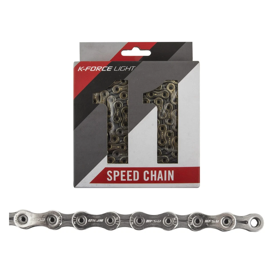 FSA K Force Light Chain - 11-Speed, 117 Links, Silver - Image 1 of 1