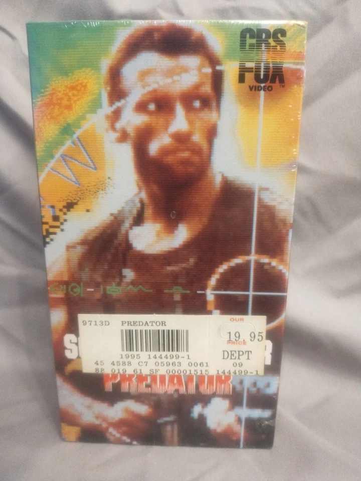 1988 Predator VHS Sealed White CBS Fox Watermark Schwarzenegger  - Image 1 of 4