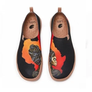 Herren Größe 6-11 UIN Slipper Schuhe Canvas bequem "Impressions of Africa" - Bild 1 von 8