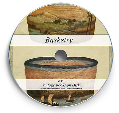 BASKETRY Rare Books On DVD Learn Basket Weaving Skills Weave Make Woven Craft D7 • 5.46€
