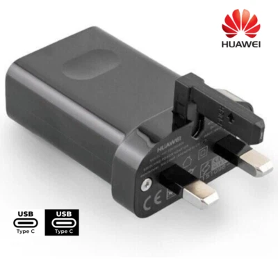 Genuine Huawei USB-C Fast Mains Charger 3 Amp HW-050300B00 For Mate 20, P40, P30 - Image 1 of 4
