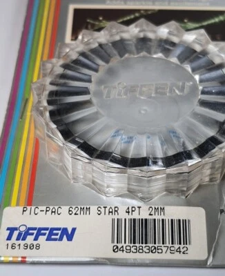TiFFEN 62mm 4pt / 2mm Grid Star Effect Authentic 62 mm E62 Streaking Pattern USA - Image 1 of 4