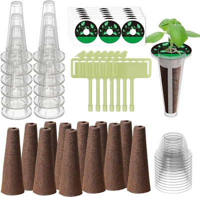84 Pcs Hydroponic Pod Kit for Aero Garden with 12 Grow Baskets, 12 Grow Sponges - Image 1 of 4