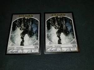 MTG 1x Magic 2014 League Promo artifact LP German Sliver Token - see description - Picture 1 of 4