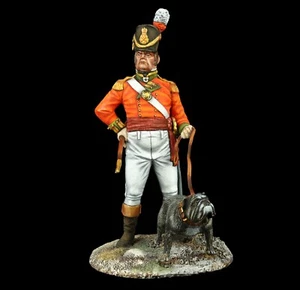 Museo de soldados de hojalata (TOP) oficial de infantería británico con bulldog, 1812-15 - Imagen 1 de 6
