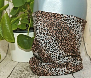 Multifunctional Cloth Tube Scarf Mouth Guard Leopard Mouth Nose Mask Covering - Picture 1 of 7