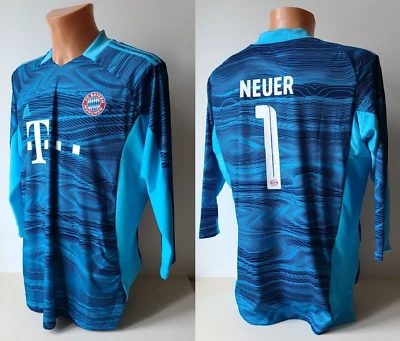 adidas FC Bayern München NEUER Trikot Gr. L PRIMEBLUE Torwarttrikot Authentic GK - Bild 1 von 4