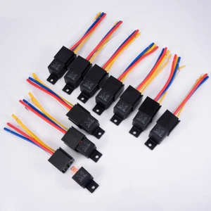 Car Relay Motor 5-Pin 80A 12V Heavy Duty On/Off Switch Power Socket Wire USA - Picture 1 of 10