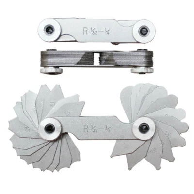 30 PC RADIUS GAGE SET 1/32 - 1/4" by 64ths