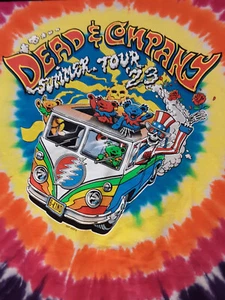 GRATEFUL DEAD & COMPANY 2023 SUMMER CONCERT FiNAL TOUR TiE DyE T-SHiRT SiZE M - Picture 1 of 5