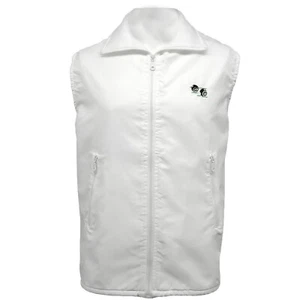 Men Sleeveless Bowls Logo Fleece Lined Gilet Waterproof Zipup Bowling Bodywarmer - Picture 1 of 3