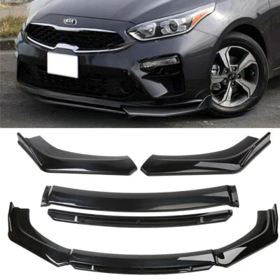 Front Bumper Lip For Kia Forte Spoiler Chin Splitter Glossy Black For Kia Forte - Image 1 of 4