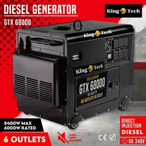 Diesel Generator 8.4kW Max Electric Start Work Site Camping Portable Power +S - Picture 1 of 11