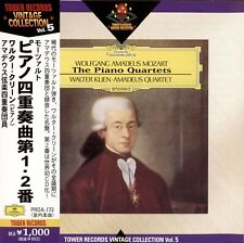 MOZART - The Piano Quartets; Walter Klien, Amadeus Quartet (CD, 2007, Tower JP)