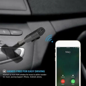 Bluetooth Wireless Receiver Transmitter NEW Adapter Aux Music For Car 3.5mm T8W2 - Photo 1/10