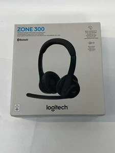 Logitech Zone 300 Wireless Headset with Noise-Canceling Mic Black - Picture 1 of 1